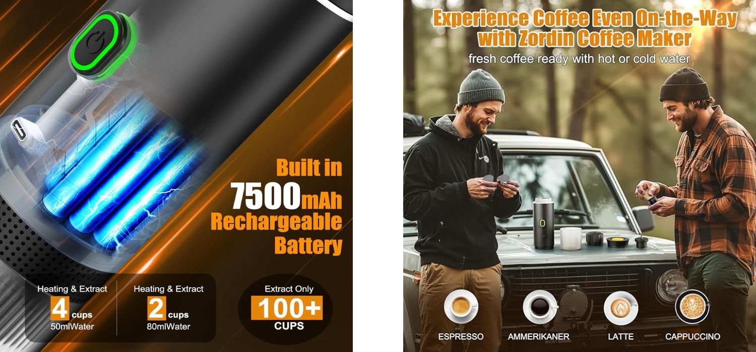 TINANA Portable Electric Espresso Machine
